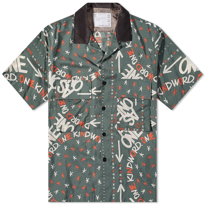 Photo: Sacai x Eric Haze Bandana Print Shirt in Green