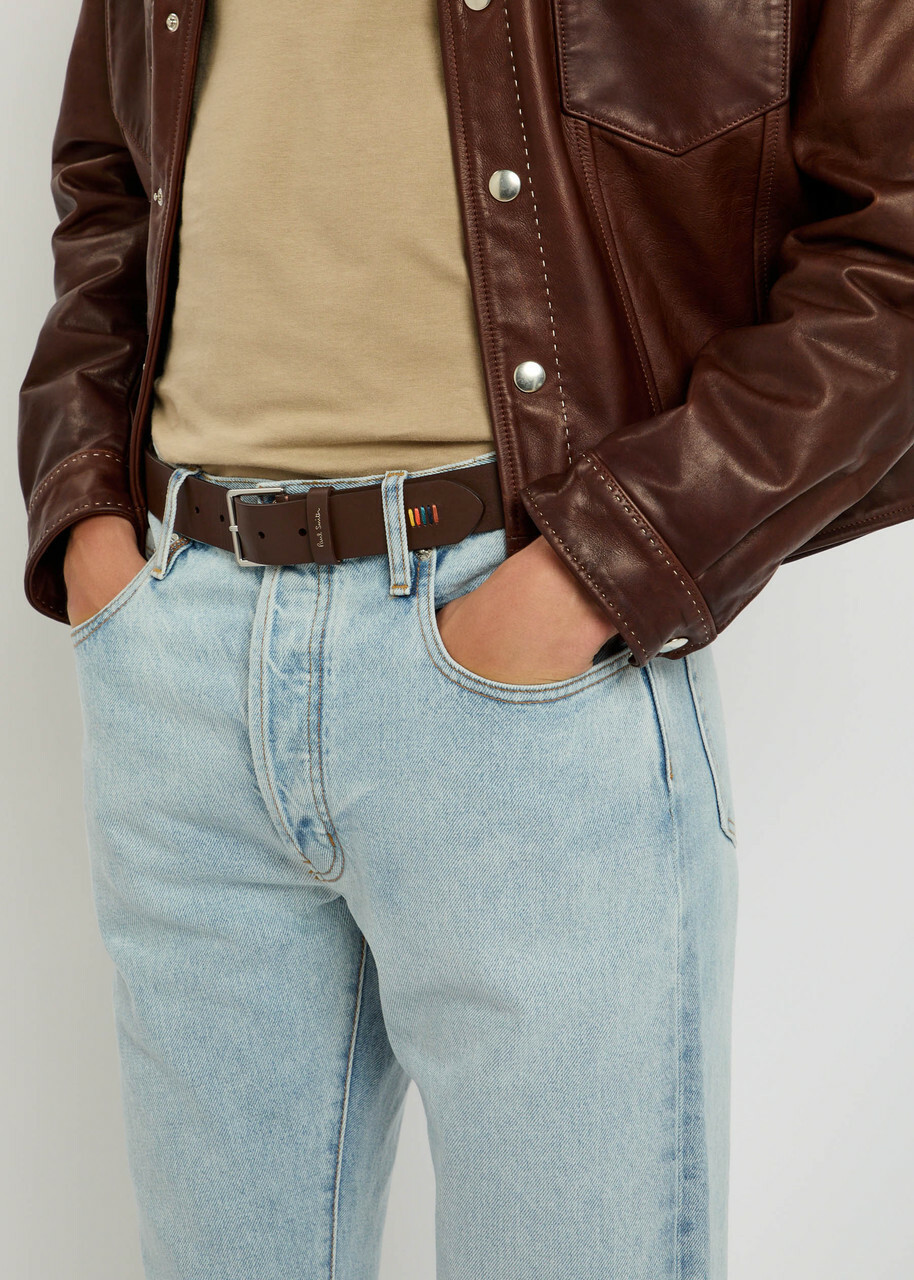 Paul Smith Leather Belt Brown