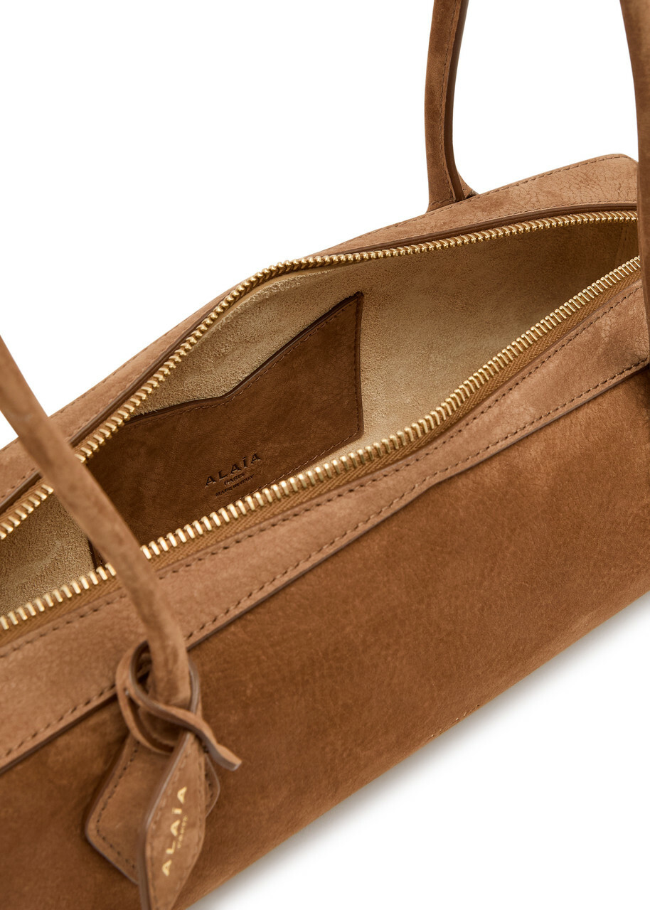 Alaïa Le Teckle Medium Grained Nubuck Shoulder bag - Brown - One Size