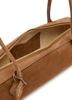 Alaïa Le Teckle Medium Grained Nubuck Shoulder bag - Brown - One Size