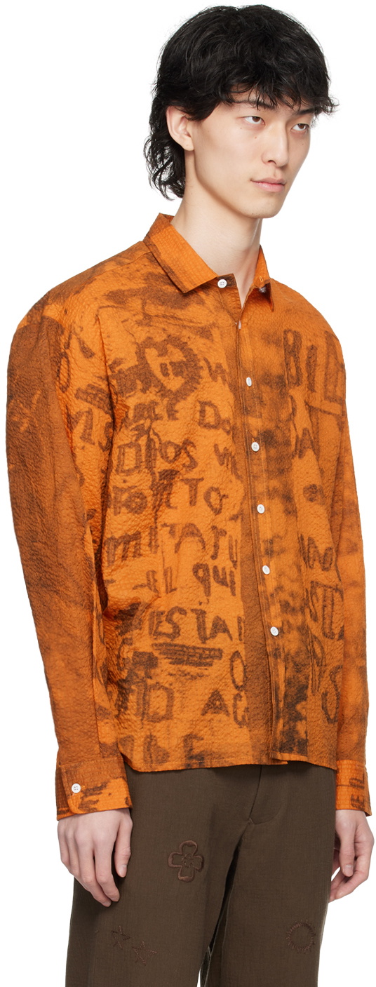 Small Talk Studio SSENSE Exclusive Orange Shirt