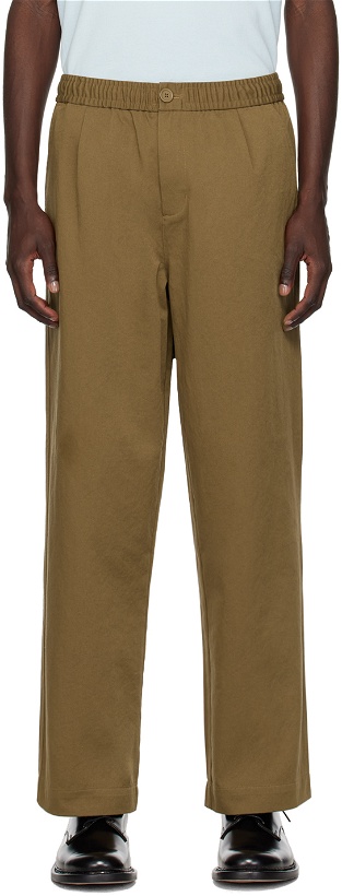 Photo: Fred Perry Brown Drawstring Trousers