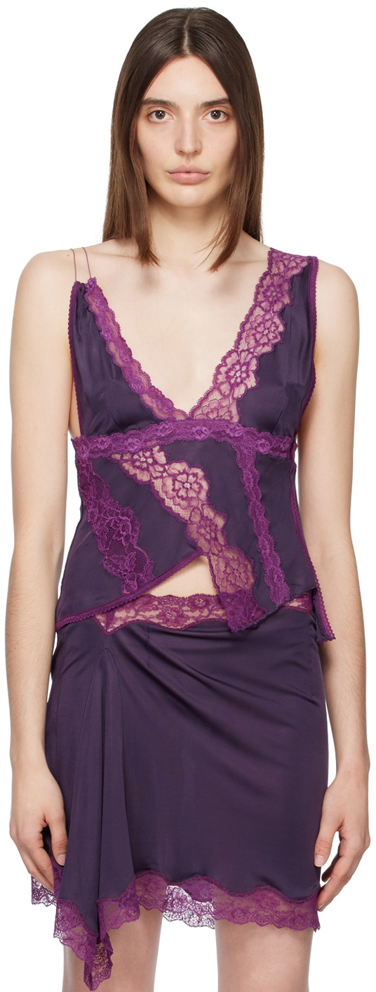 VAILLANT Purple Asymmetric Tank Top
