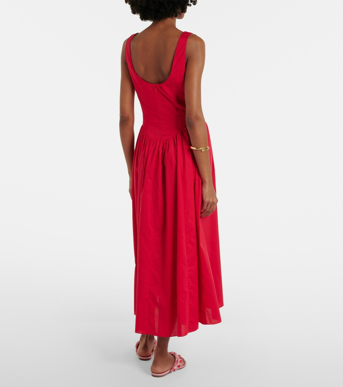 Faithfull Prali cotton midi dress
