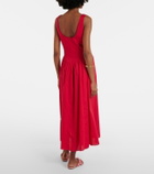 Faithfull Prali cotton midi dress