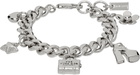 Marc Jacobs Silver 'The Mini Icon Charm' Bracelet