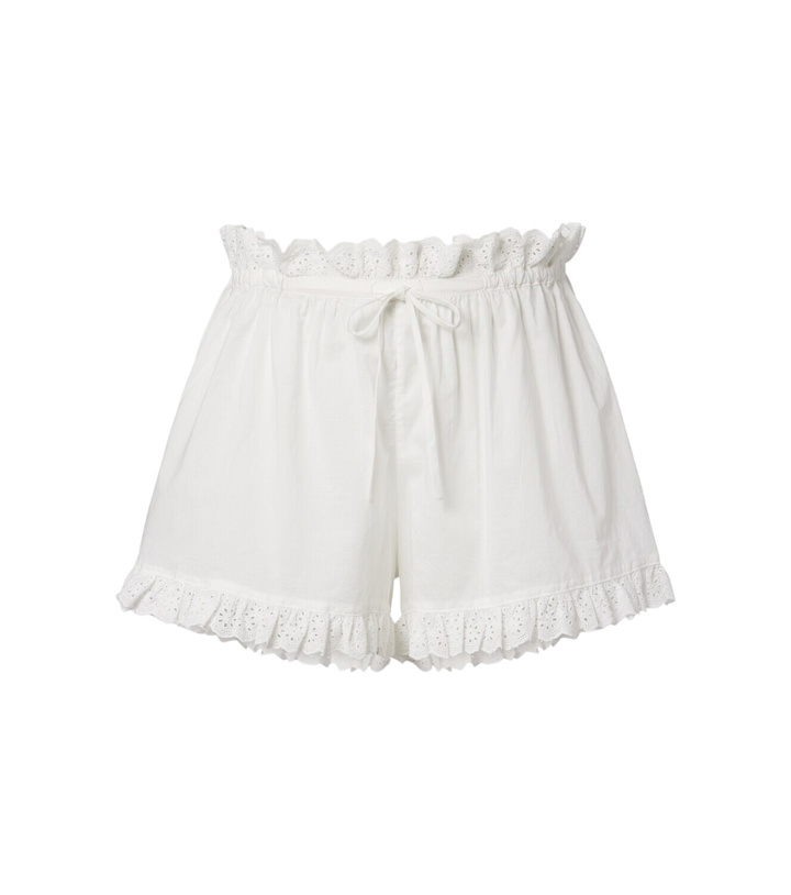 Photo: Poupette St Barth Cory pointelle cotton shorts