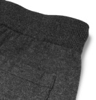 Mr P. - Slim-Fit Tapered Mélange Wool and Cashmere-Blend Sweatpants - Gray