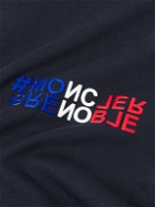 Moncler Grenoble - Slim-Fit Logo-Print Cotton-Jersey T-Shirt - Blue