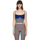 Paolina Russo SSENSE Exclusive Multicolor Cropped Illusion Knit Bustier