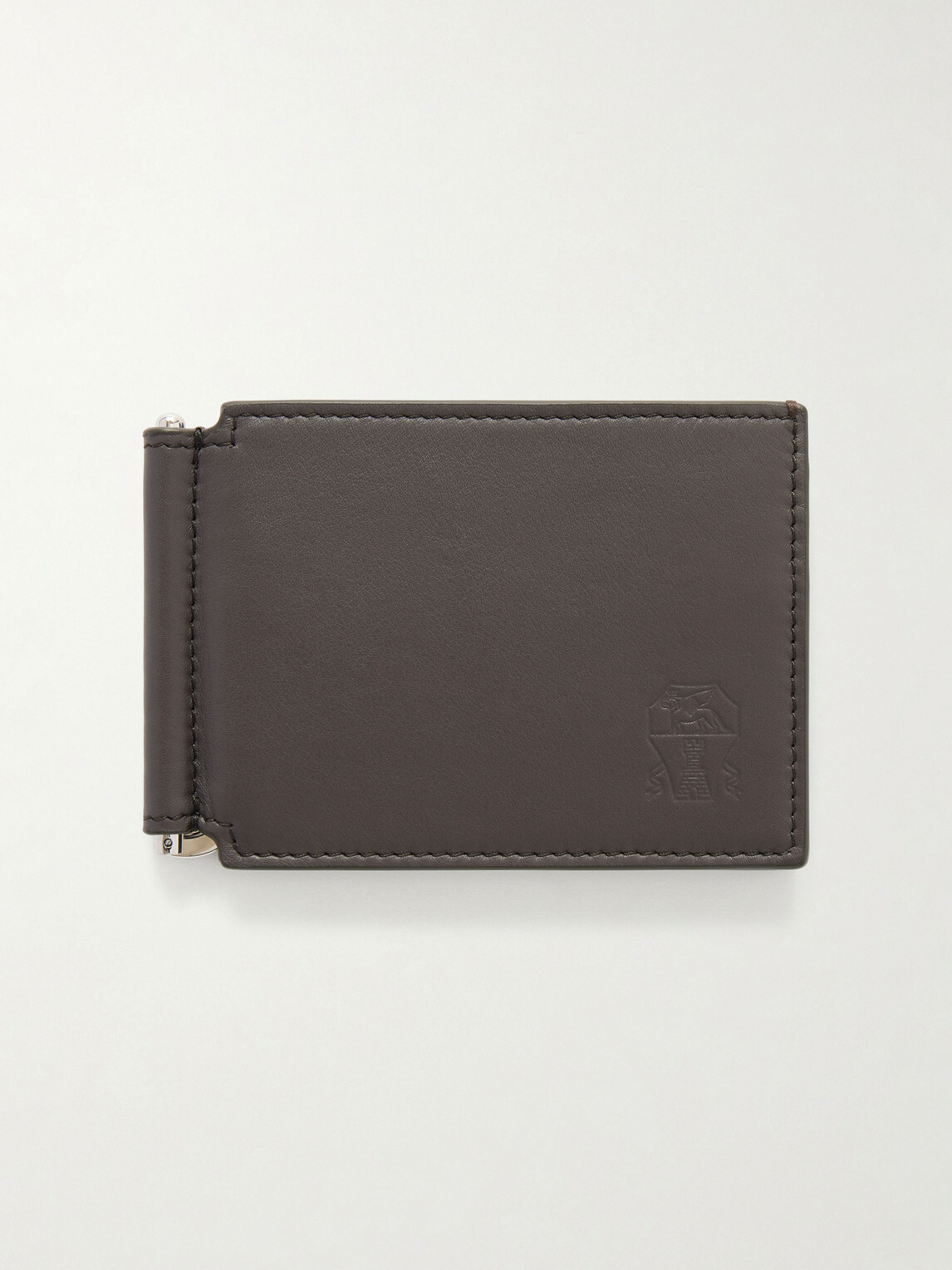 Brunello Cucinelli - Logo-Debossed Leather Billfold Wallet With Money Clip