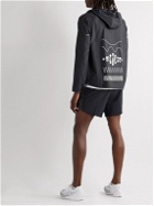 Nike Running - Miler Printed Recycled Repel Hooded Jacket - Black