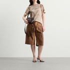 Acne Studios Women's Roximo Tech Light Cotton Shorts in Brown