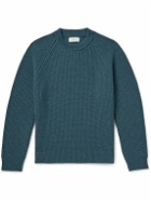 Mr P. - Ribbed Wool Sweater - Blue