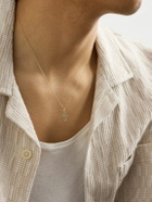 KOLOURS JEWELRY - Hexagon Cross Mini Gold Emerald Necklace