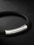 Chopard - Classic Racing Rubber and Silver-Tone Bracelet