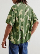Visvim - Crosby Camp-Collar Printed Crepe Shirt - Green