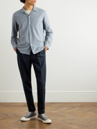 Altea - Tapered Pleated Wool Trousers - Blue