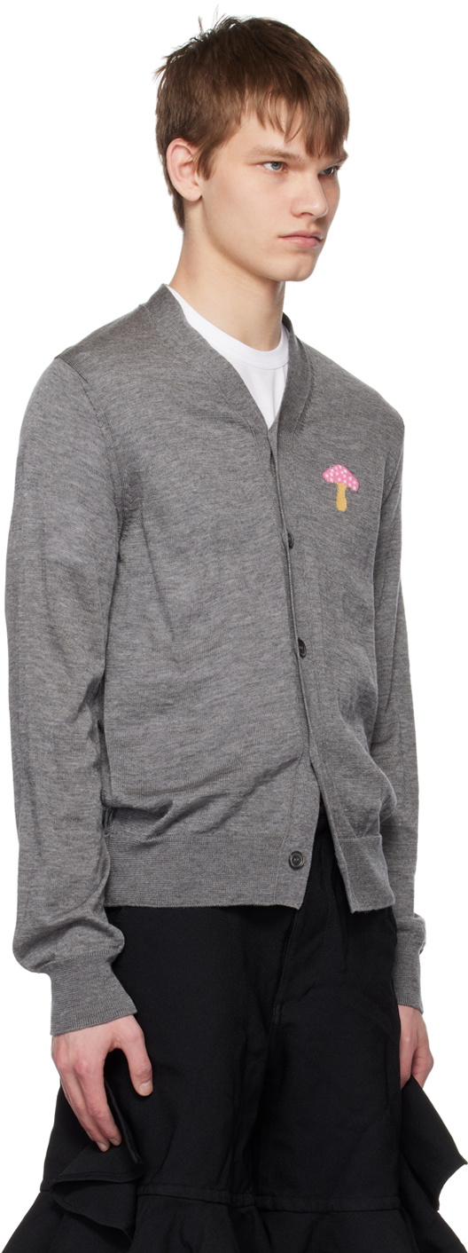Comme des Garçons Shirt Gray Brett Westfall Edition Cardigan