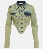 KNWLS - Claw cropped denim jacket