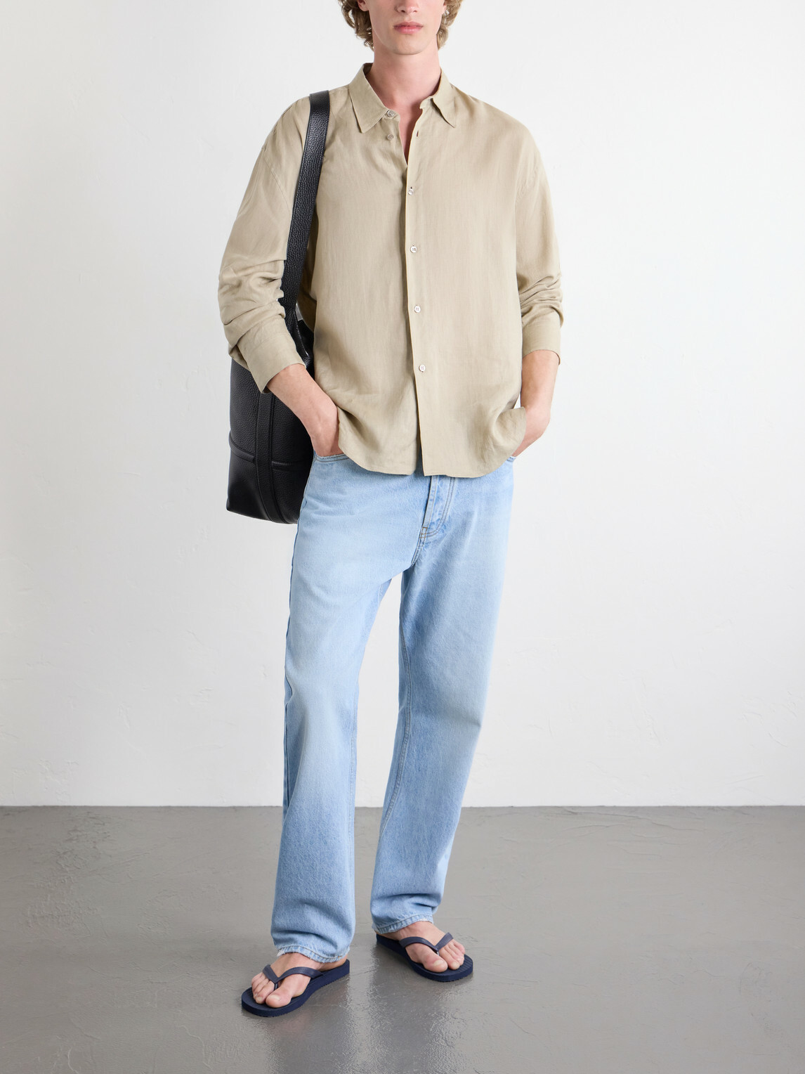 Studio Nicholson - Rafe Linen Shirt - Neutrals
