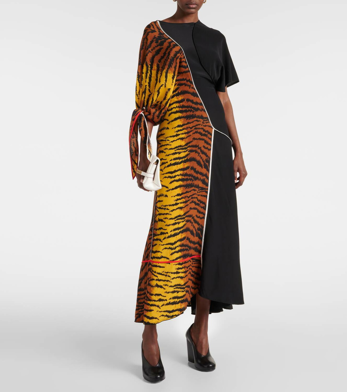 asymmetric animal print dress Aphrodite Leopard Print Asymmetric Ruched Side Mini Dress – Club L London main image 0
