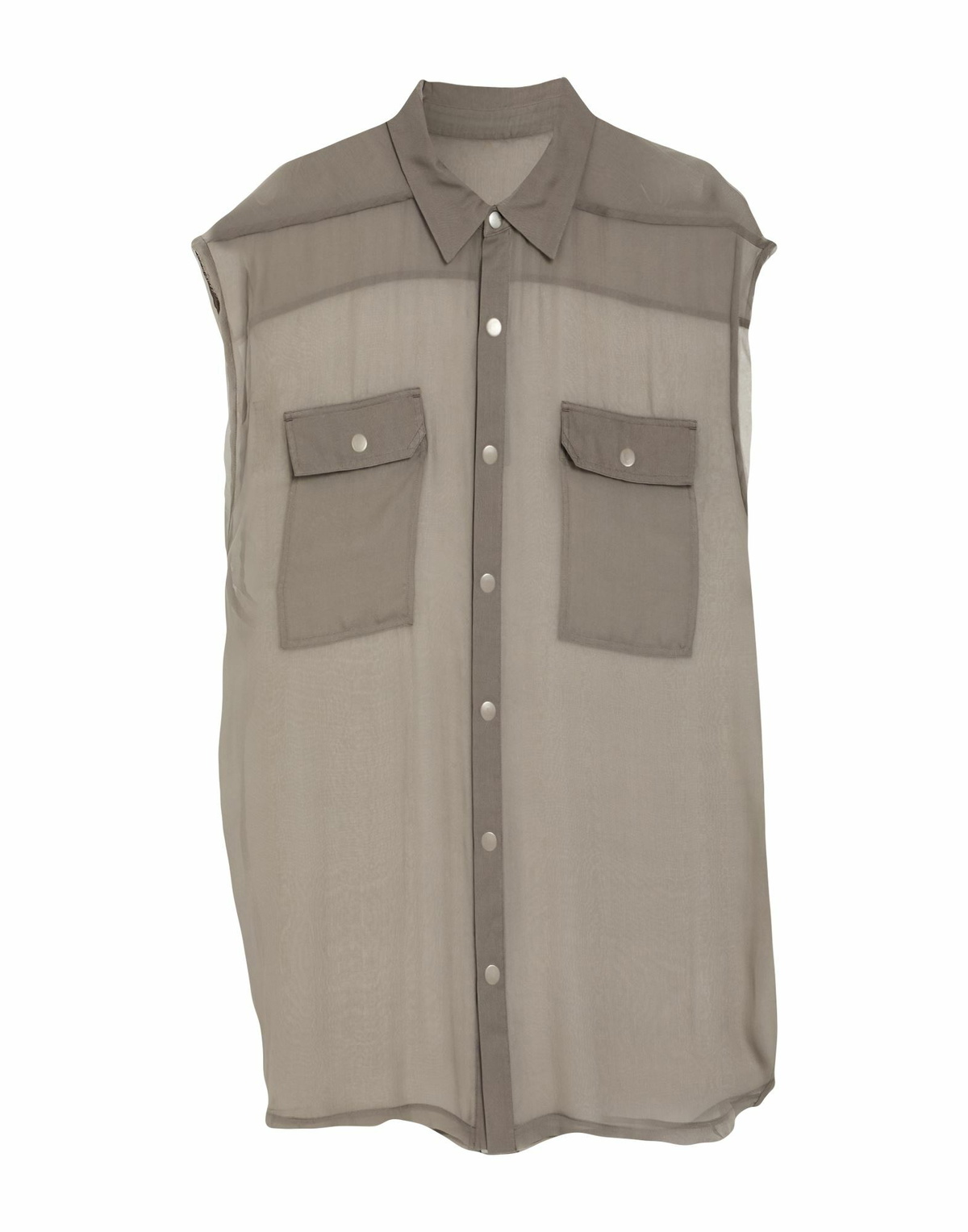 Rick Owens Mens Shirt Taupe