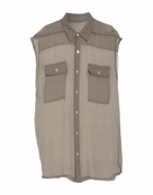 Rick Owens Mens Shirt Taupe