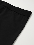 FEAR OF GOD ESSENTIALS - Logo-Detailed Stretch-Jersey Shorts - Black