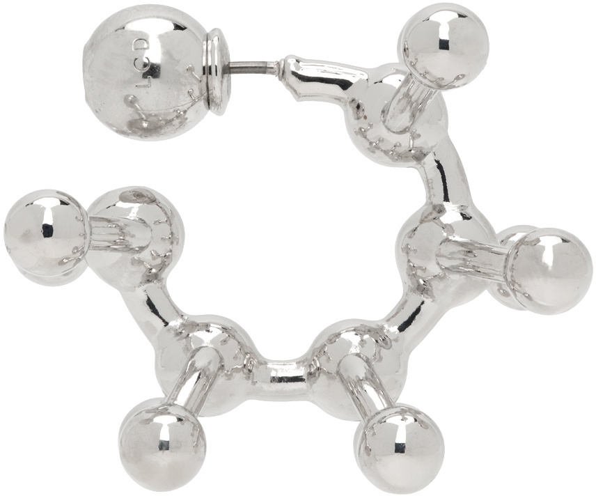 Lorette Colé Duprat Silver Chromo 1 Single Earring