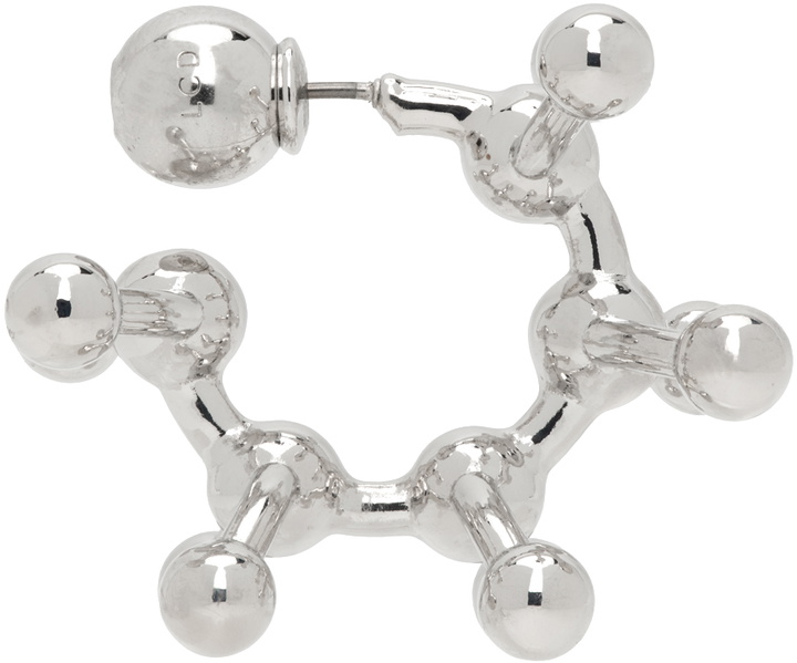 Photo: Lorette Colé Duprat Silver Chromo 1 Single Earring