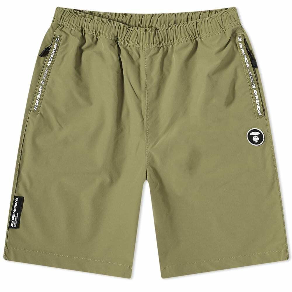 Men's AAPE Nylon Short in Khaki AAPE by A Bathing Ape