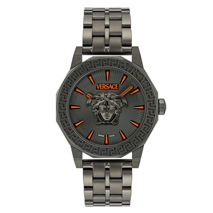 Photo: Versace Medusa Deco Quartz Grey Dial Mens Watch VE9I00524