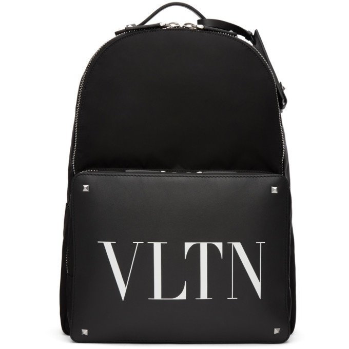 Photo: Valentino Black Valentino Garavani VLTN Backpack