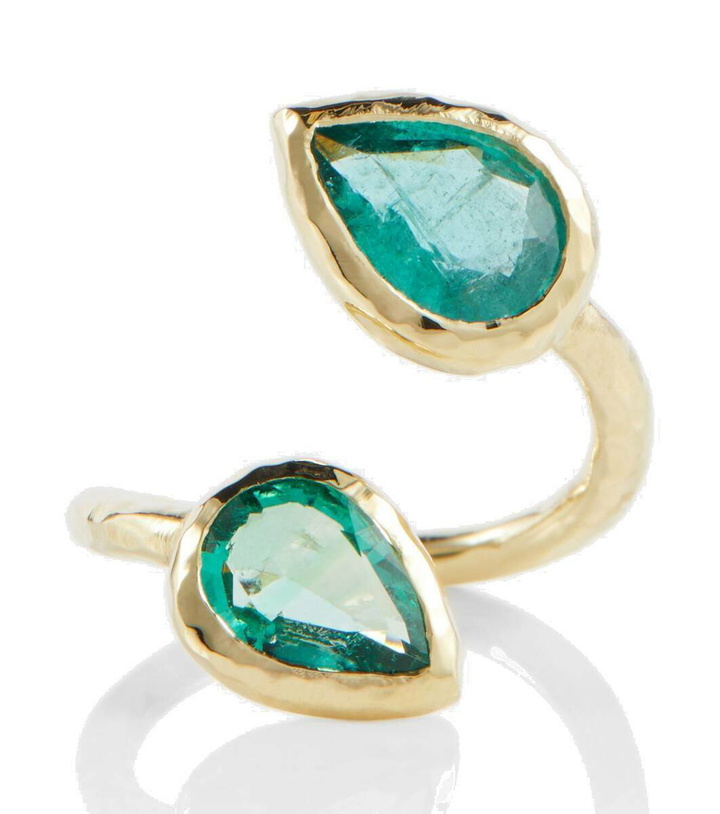 Photo: Octavia Elizabeth Moi and Toi 18kt gold ring with emeralds