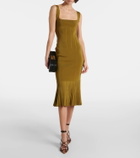 Galvan Atalanta knitted midi dress