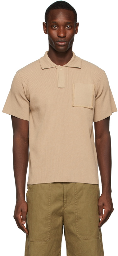 Photo: Jacquemus Beige 'Le Baunhila Polo' Polo