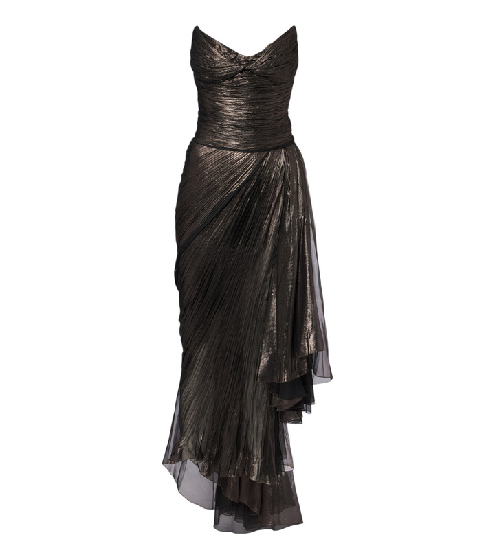 Photo: Maria Lucia Hohan Heidi metallic silk corset gown