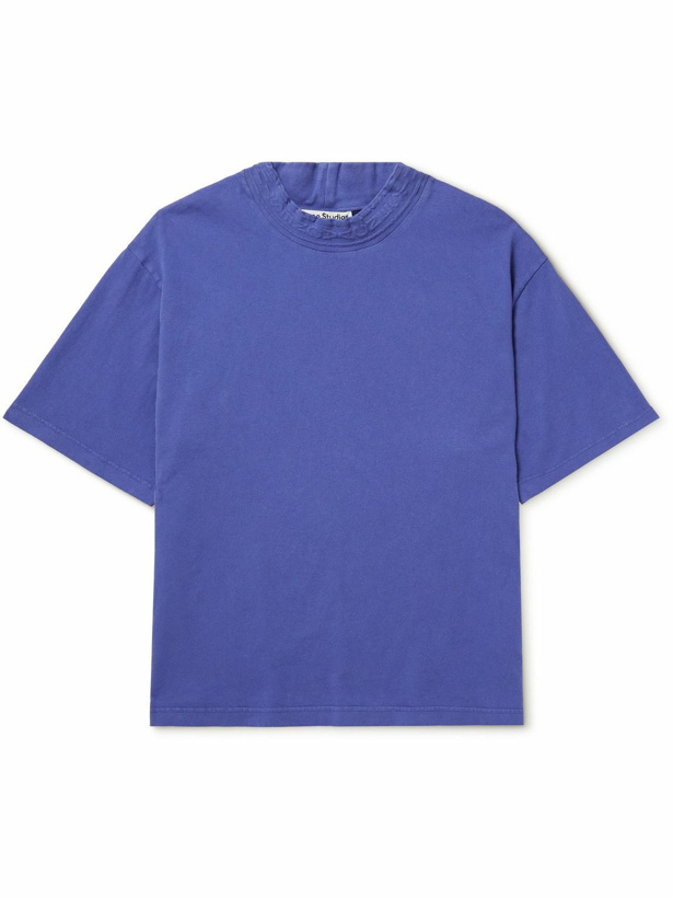 Photo: Acne Studios - Elco Chain Cotton-Jersey T-Shirt - Blue