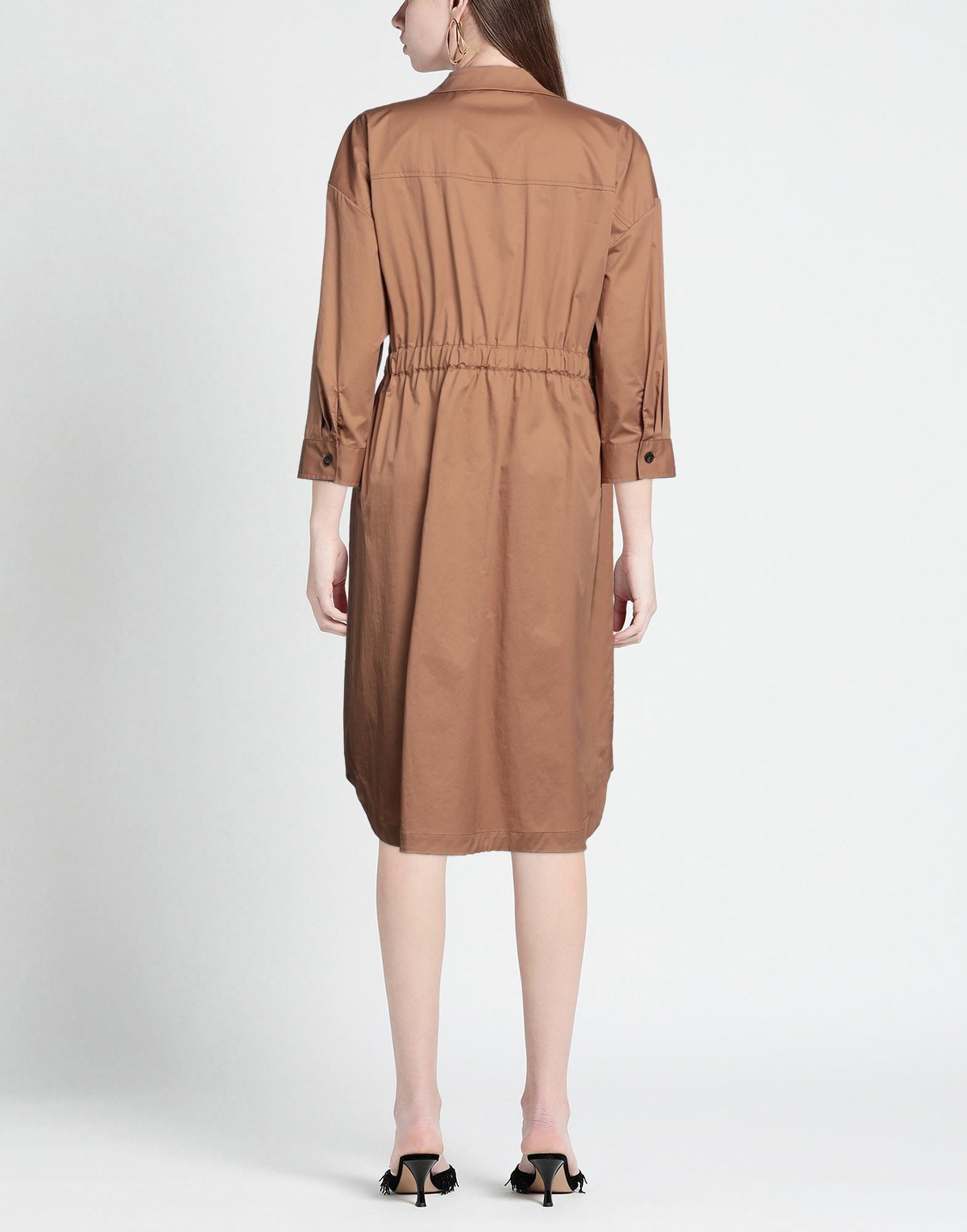 Peserico Womens Midi dress Camel