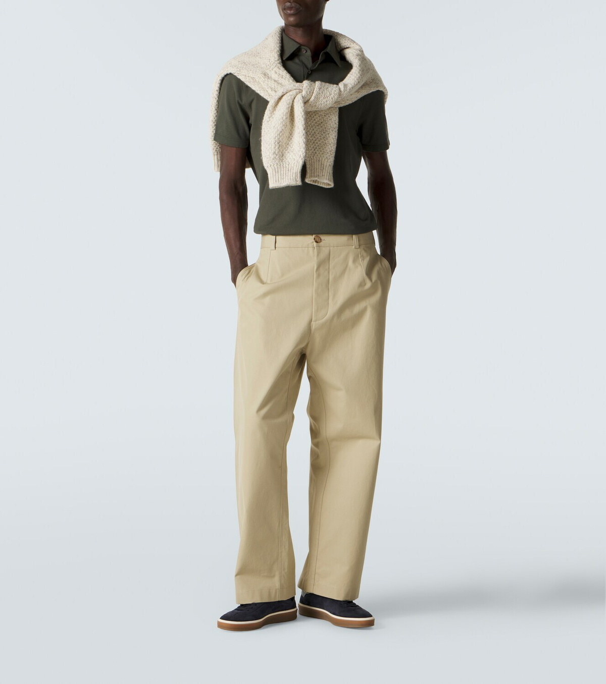 Loro Piana Brenna cotton piqué polo shirt