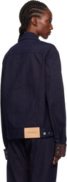 JW Anderson Navy Turn Up Cuff Denim Jacket