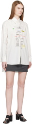 MM6 Maison Margiela Gray Wool Miniskirt