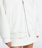 Miu Miu Cotton piqué blouson jacket