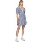 Les Reveries Blue Mini Gigi Dress