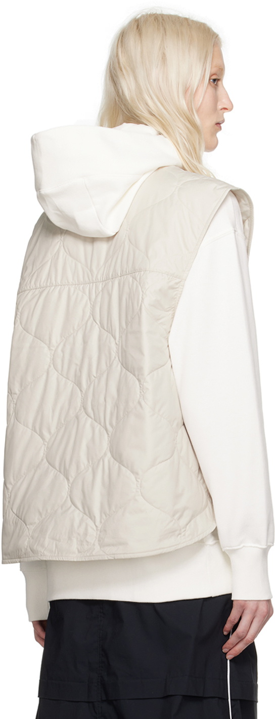 Nike Beige Spread Collar Vest