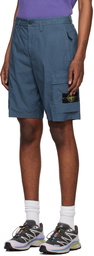 Stone Island Blue Patch Cargo Shorts