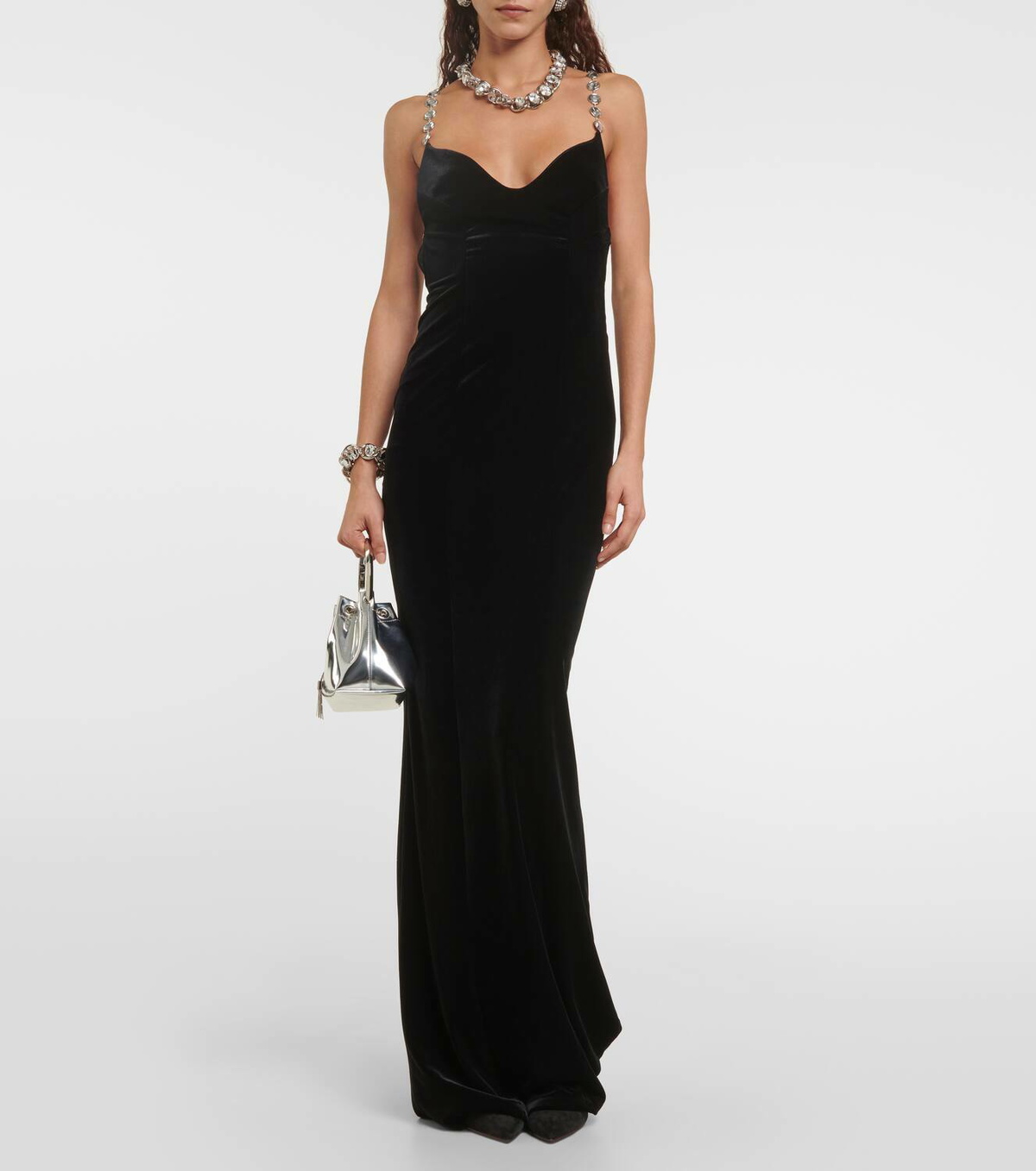 Galvan Avedon embellished velvet gown Galvan