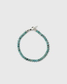 MIKIA Hematite roundel Blue Mens Bracelet