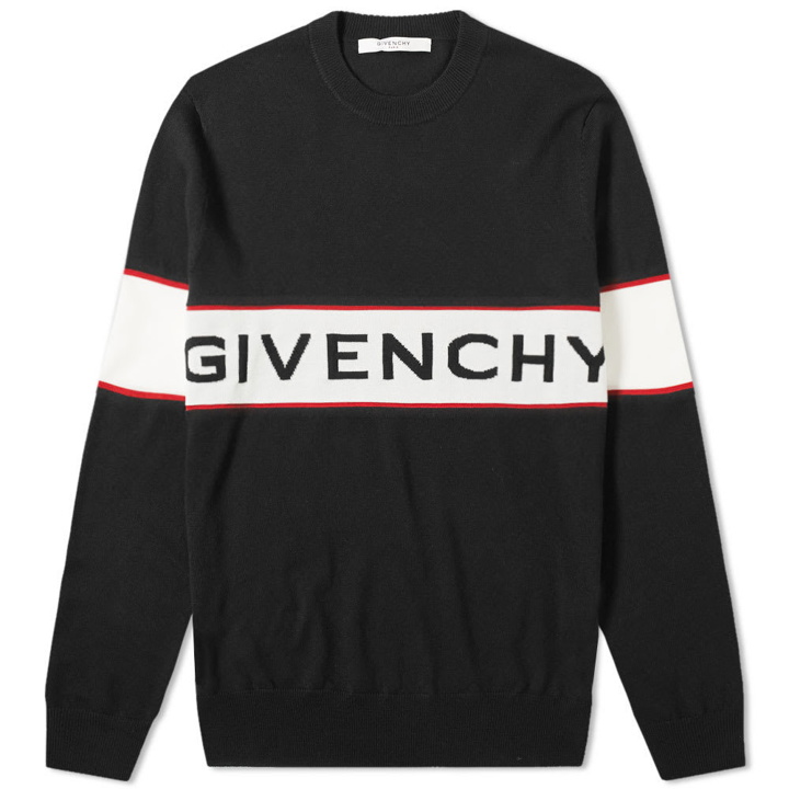 Photo: Givenchy Logo Knit Black & White